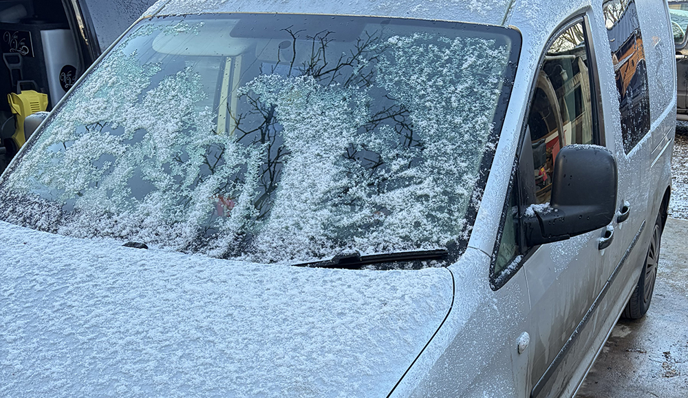 Volkswagon Caddy van, in for winter valet