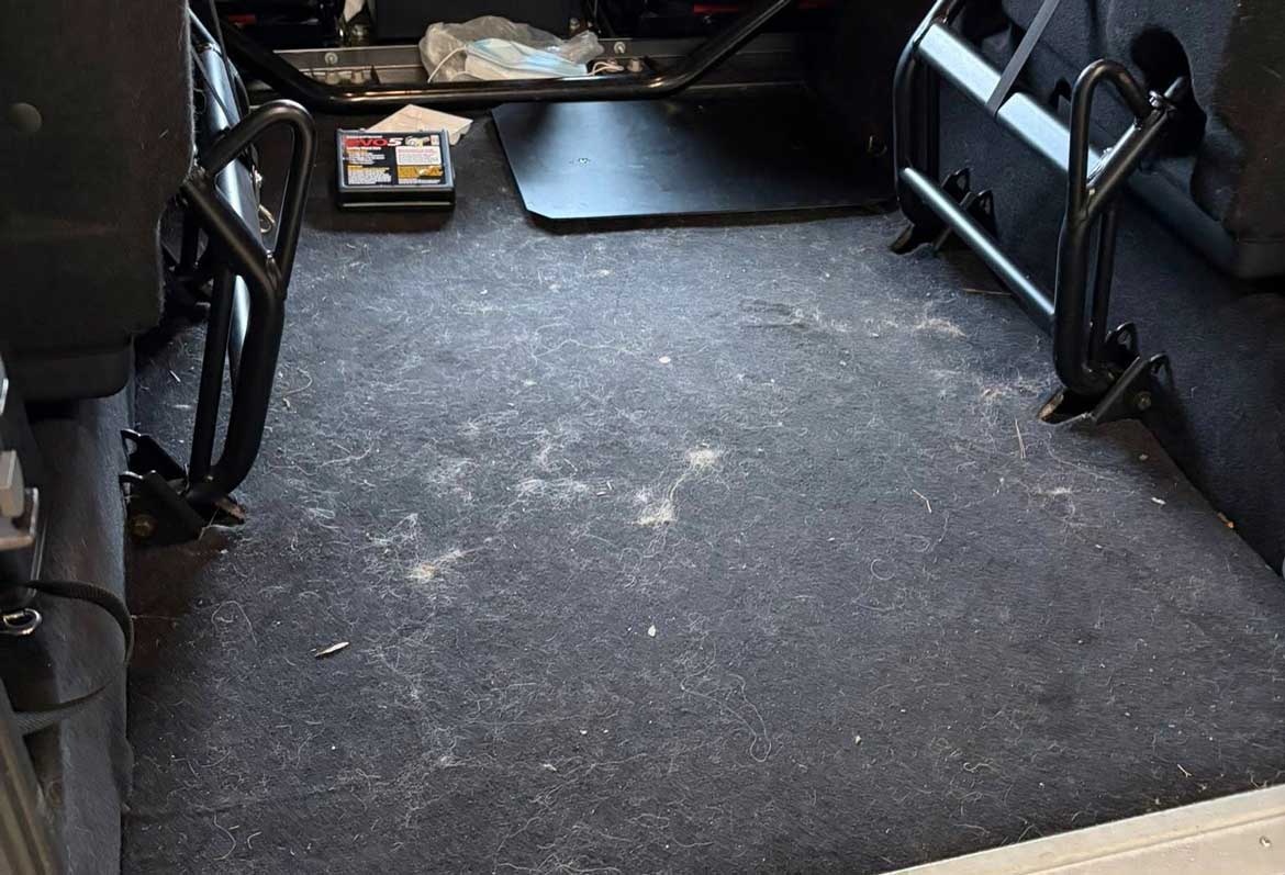 Defender 90 Interior Before